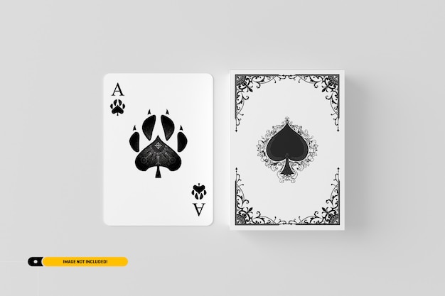 playing card mockup
