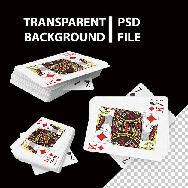 PSD playing cards png