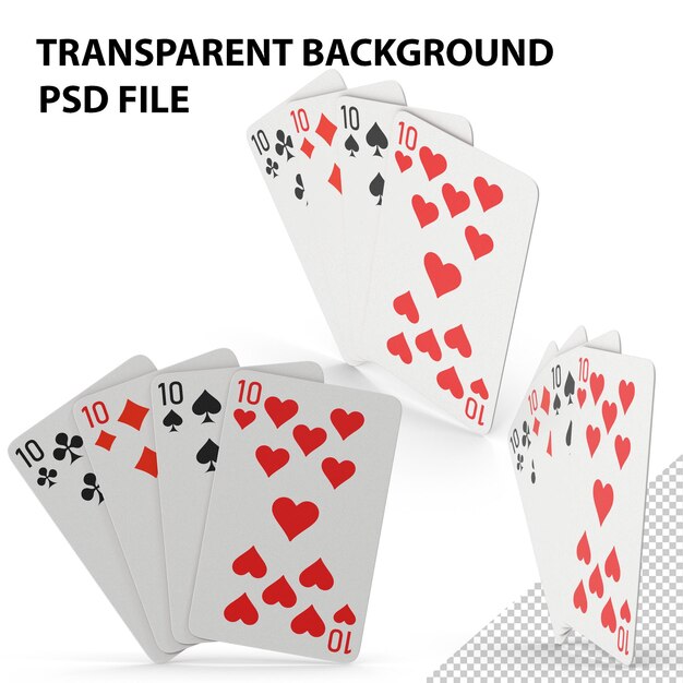 PSD playing cards png