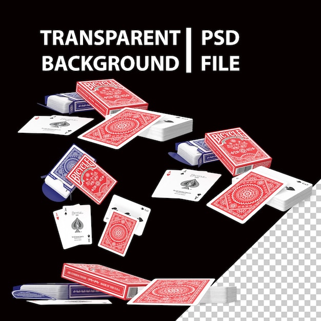 PSD playing cards standard png