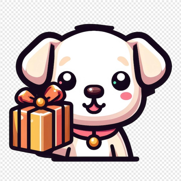 Pleased pooch png sticker