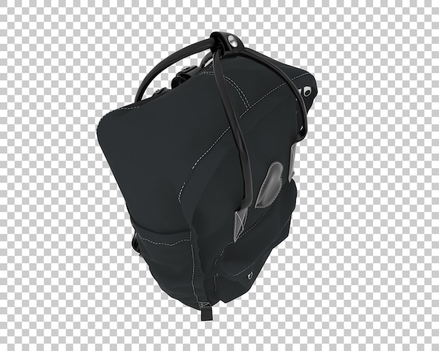 PSD plecak izolowany na przezroczystym tle ilustracji renderowania 3d