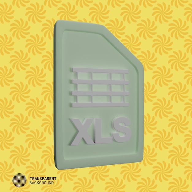Plik renderowania 3d Tabel XLS