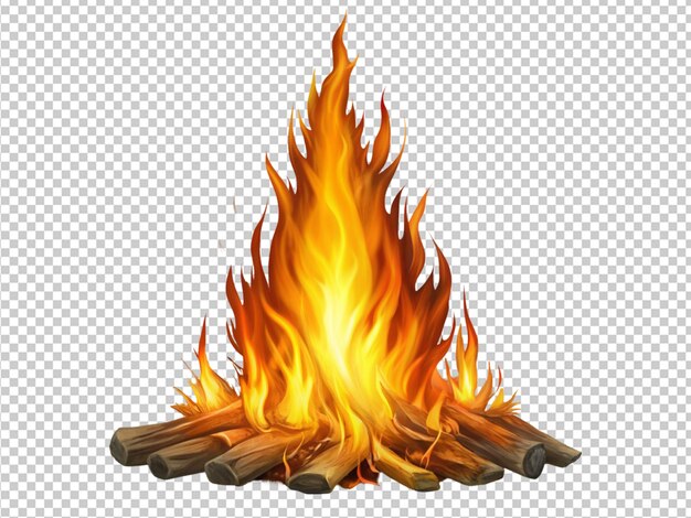 PSD płonące płomienie ognia