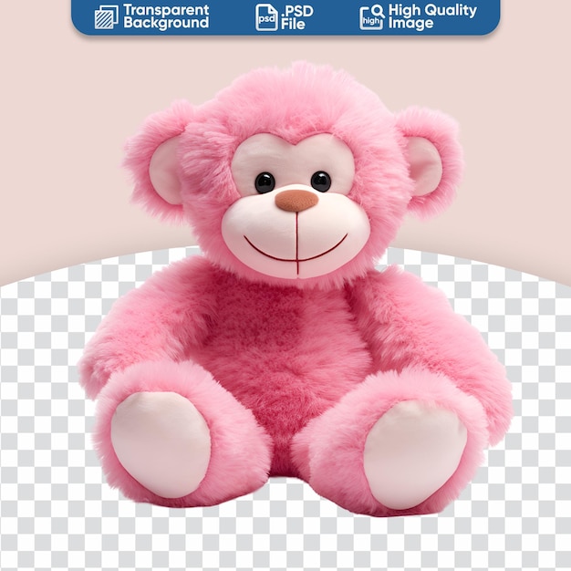 Plush pink monkey cute stuffed animal toys