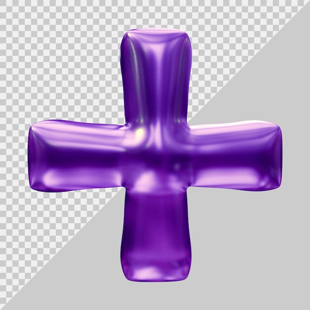 Plusstegn i 3D-gjengivelse
