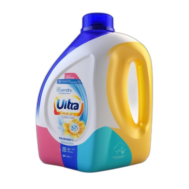 PSD płynny detergent psd na białym tle