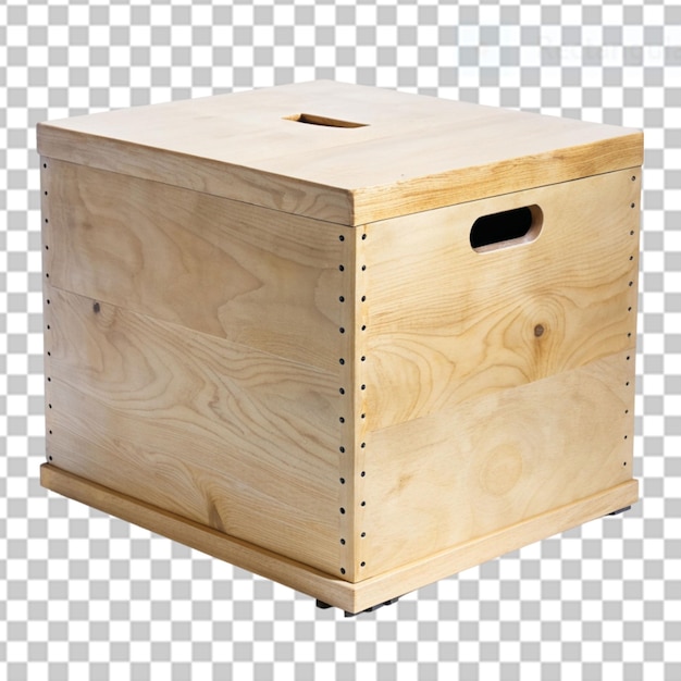 PSD plyo box on transparent background