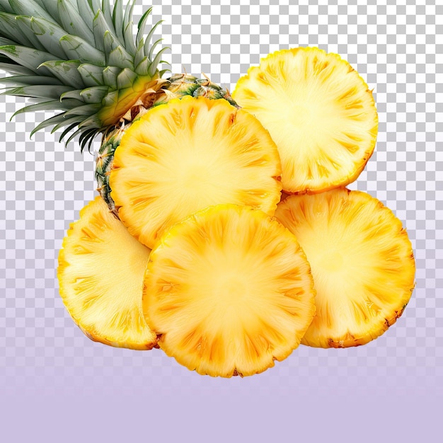 Płytka Ananasa Na Przezroczystym Tle