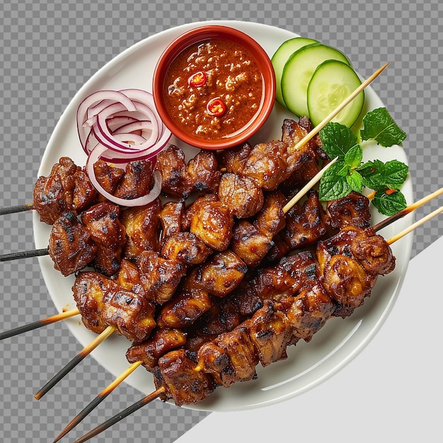 Płytka Satay Png Izolowana Na Przezroczystym Tle