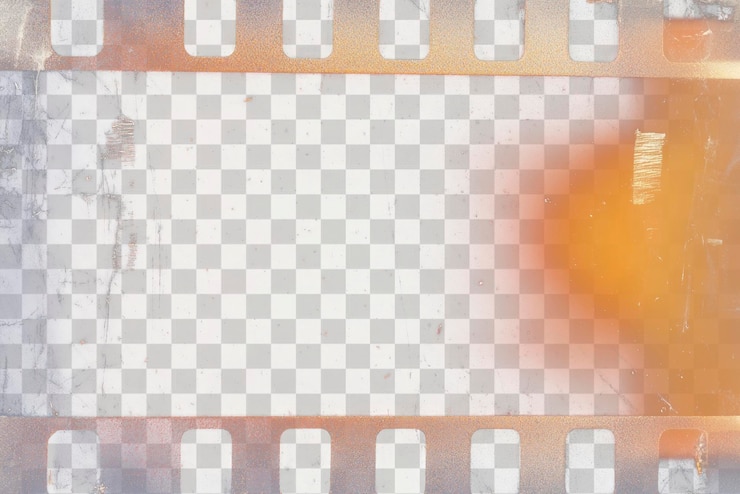PSD png 35mm 스캔 필름 배경 사진