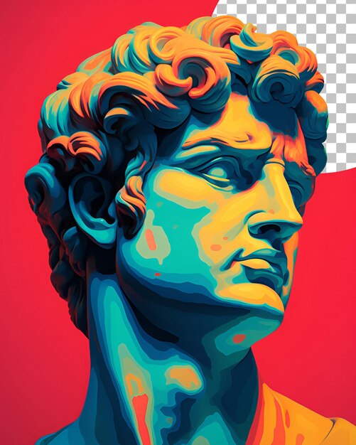 PSD png 3d rendering david michelangelo estetico david michangelelo png estetico scultura di david