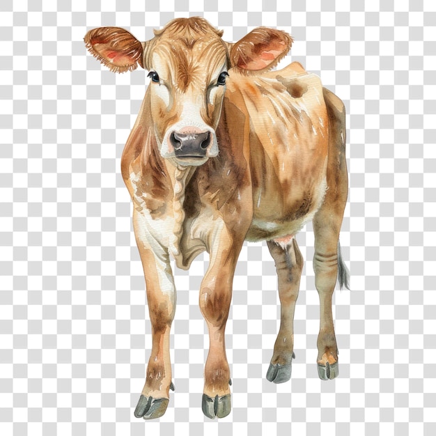 PNG A Ilustracja krowy krowy akwarela