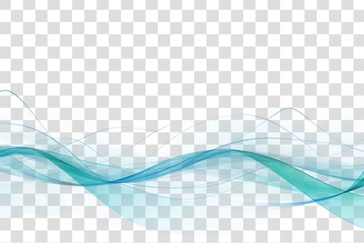 PSD png abstract blauwgolfontwerp