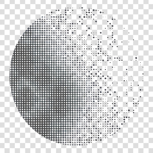 PNG Abstract cirkelelement effect abstracte halftone textuur