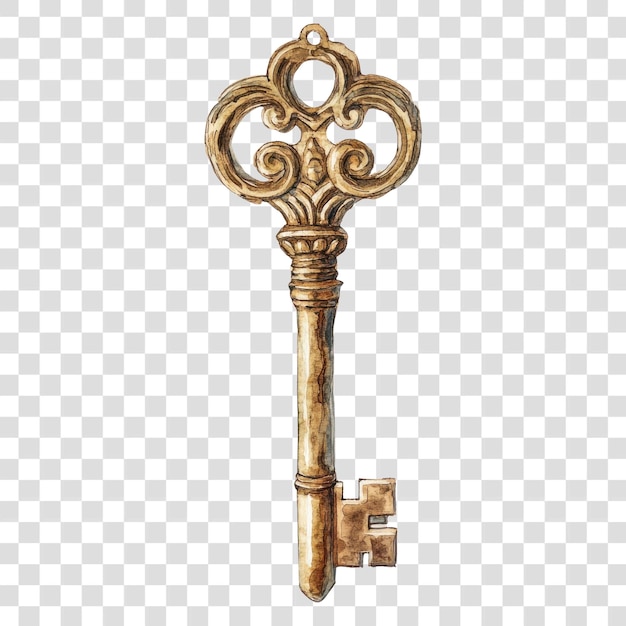 PNG An ancient greek vintage key