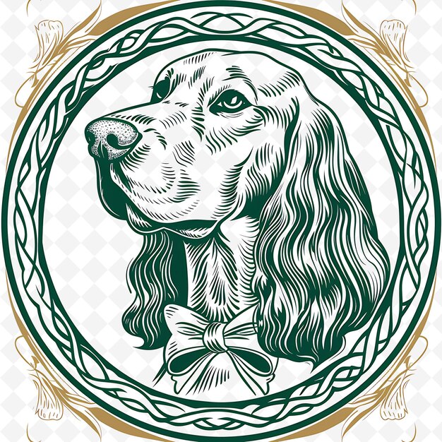 PSD png animal line art and frame stamps collage stamp natural sketch voor de illustratie van personages