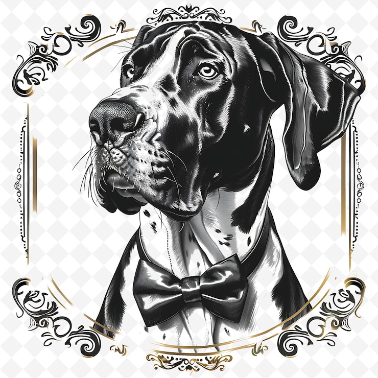 PSD png animal line art and frame stamps collage stamp natural sketch for character illustration