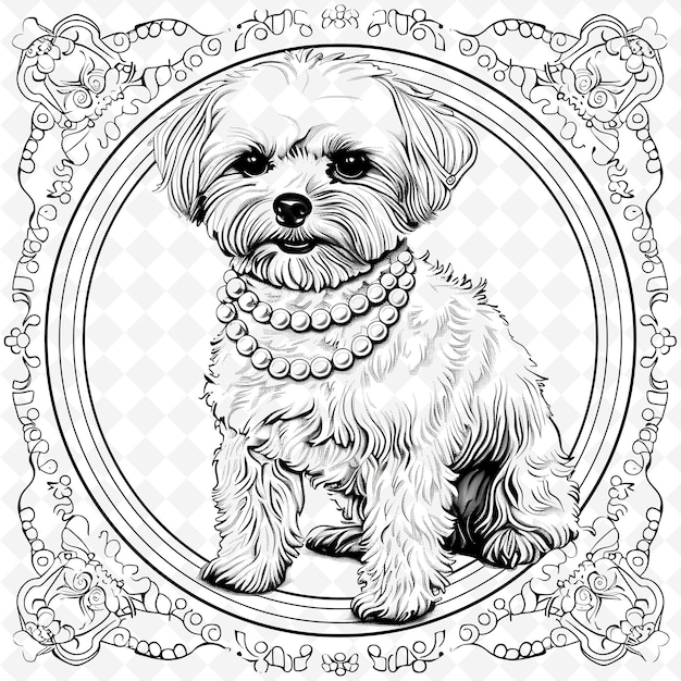 Png animal line art and frame stamps collage stamp sketch naturale per l'illustrazione dei personaggi