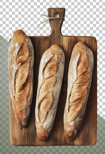 PNG Artisanal bread loaves on board