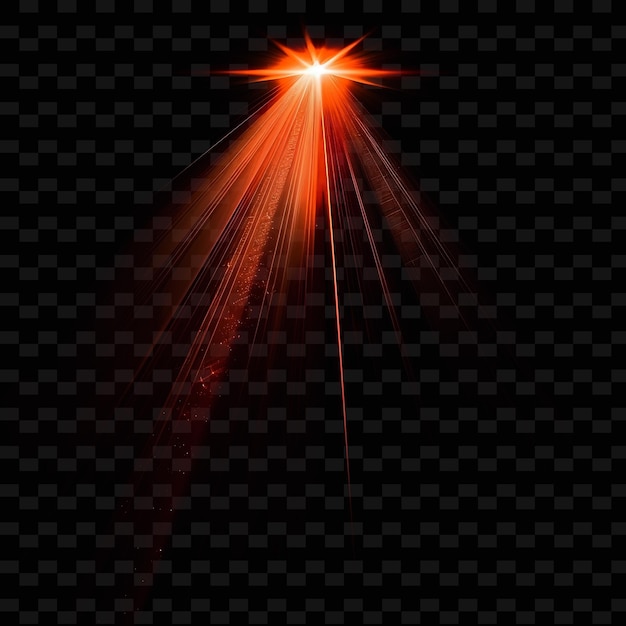 PSD png beam light rays met geconcentreerd licht en rood intens colo neon transparante y2k collecties