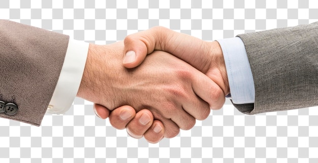 PNG Biznes uścisk ręki współpracujące profesjonalne partnerstwo