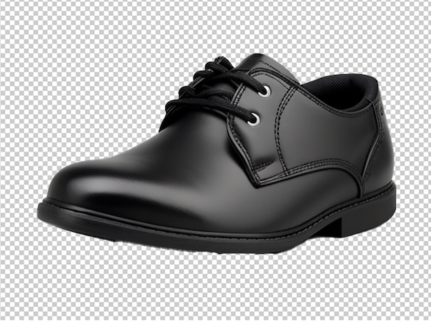 PSD png black school classic boots