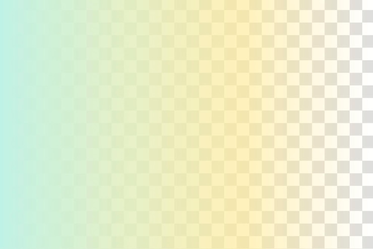 PSD png 青い黄色のグラデーション 透明な背景