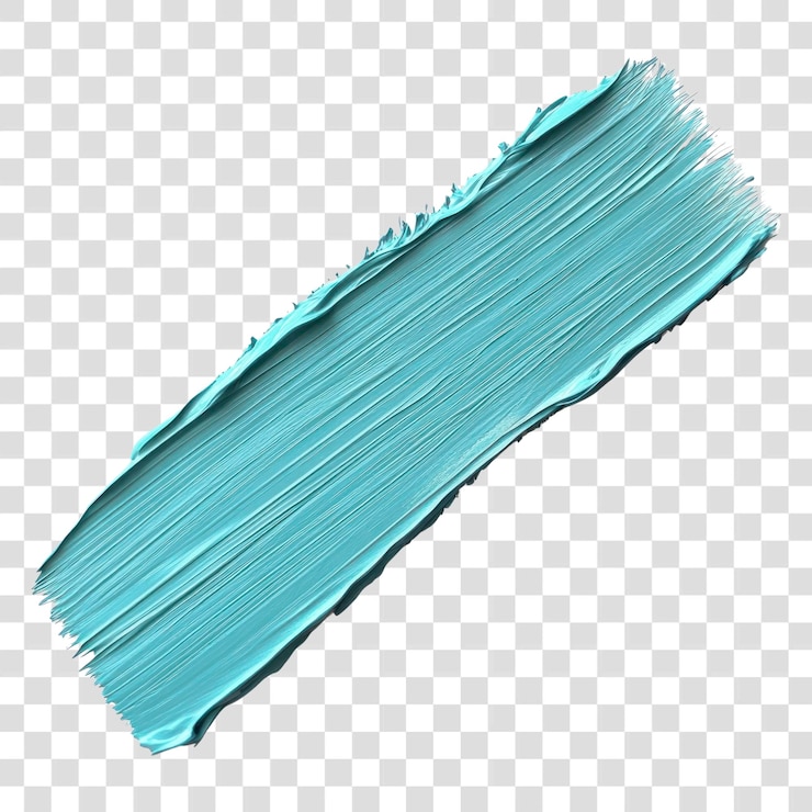 PSD png brush paint teal brushstroke
