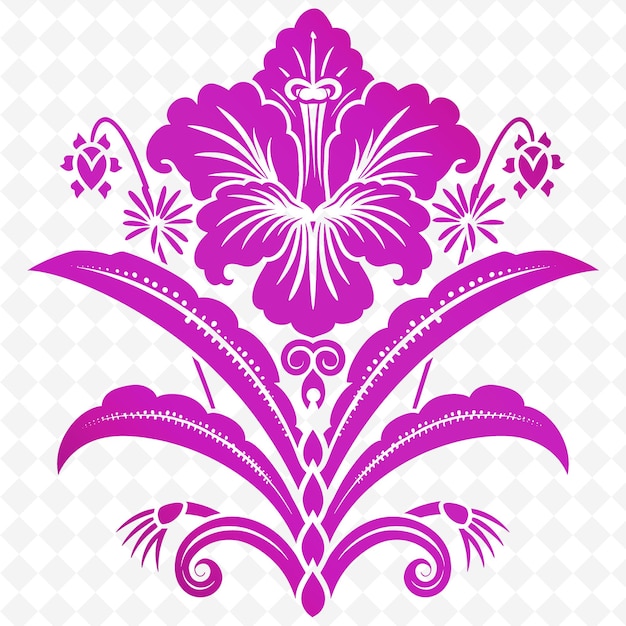 PSD png canna lily con silhouette di scimmia e design astratto con contorno m animale e lasci tropicali