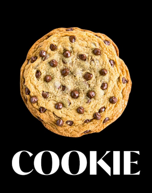 PSD png chocolate cookie social media design