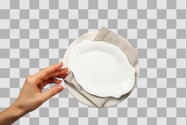 PNG 크리스마스 테이블 설정 테이블은 색 바탕에 고립되어 있습니다.