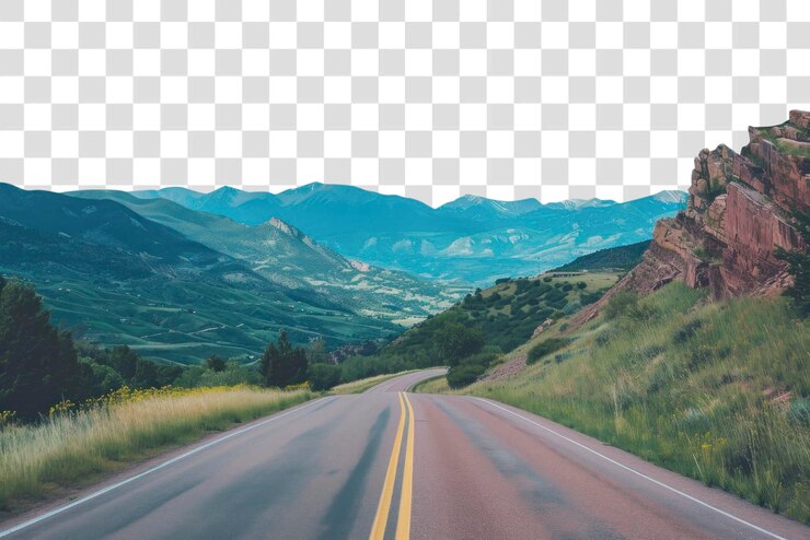 PSD png colorado in america outdoors highway freeway