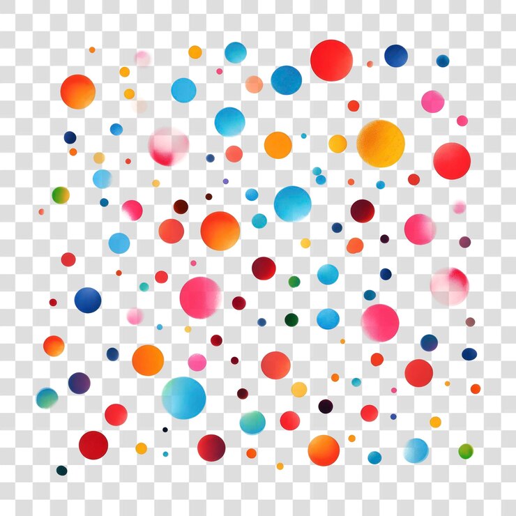 PSD png colorful small spots backgrounds confetti pattern