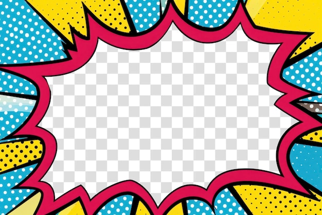 PNG Comic retro border effect achtergronden abstract patroon