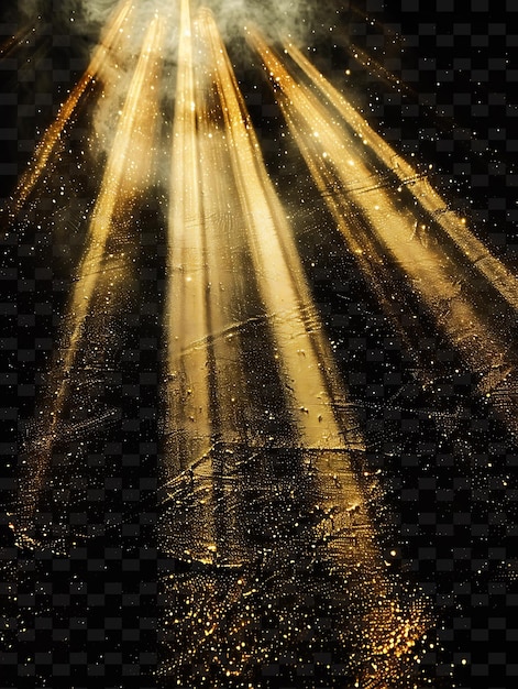 PSD png contrasty light rays with bright light and gold radiant colo neon transparent y2k collections
