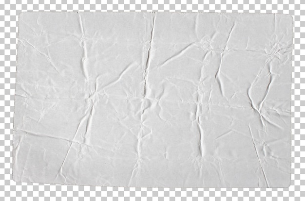 PNG Creased paper overlay texture effect wrinkled paper surface glued label