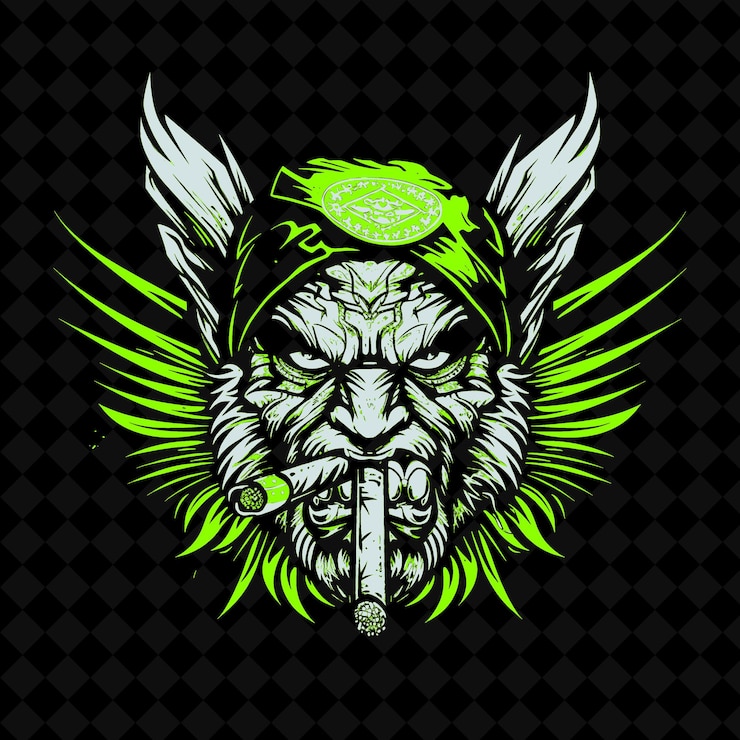 PSD png creative animal mascots minimalist designs and expressive outlines for print tshirt design