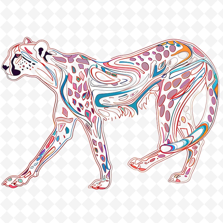 PSD png creative animal outlines captivating artwork celebrating natures diverse wildlife