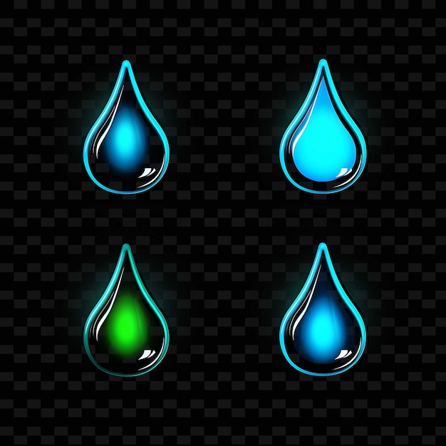 PSD png creative emoji neon line 活気のある魅力的な芸術作品のためのモダンなデザイン要素