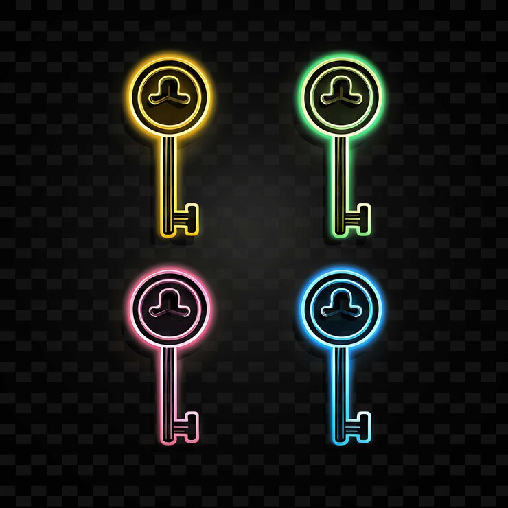 PSD png creative emoji neon line modern design elements for vibrant and captivating artworks