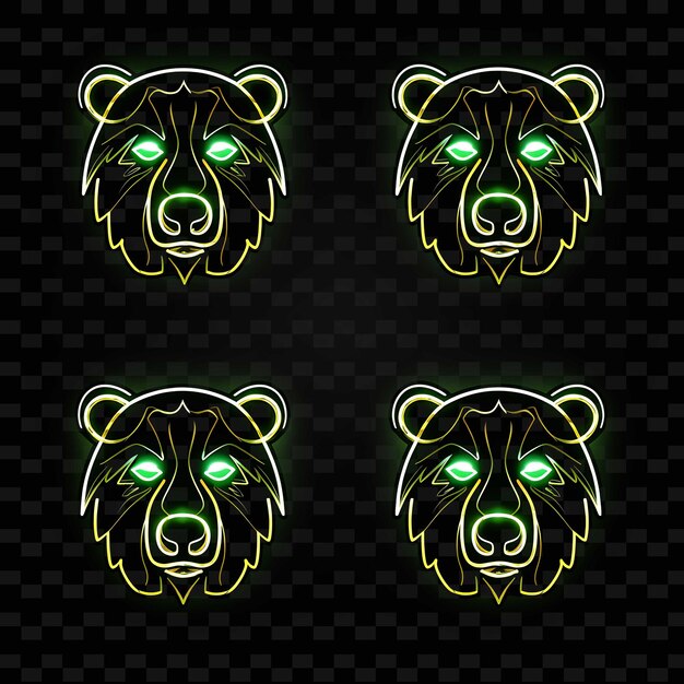 Png Creative Emoji Neon Line Nowoczesne Elementy Projektowe Dla żywych I Fascynujących Dzieł Sztuki