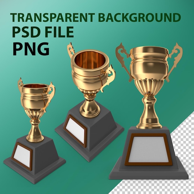 PSD png cup trophy