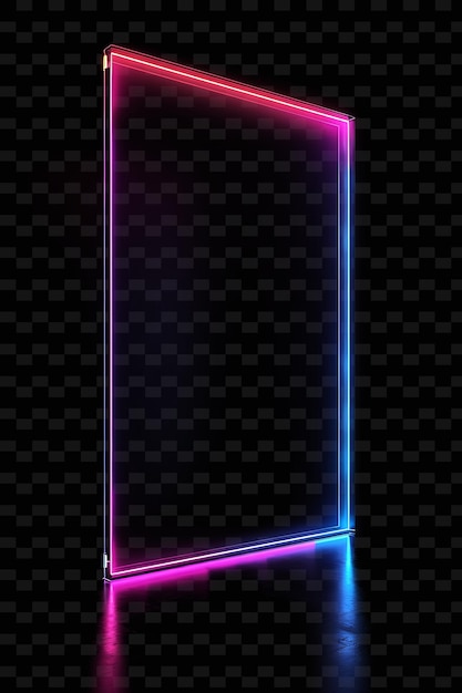 PSD png cyber neon futuristic design eyecatching neon sign art dla reklamy i marketingu cyfrowego