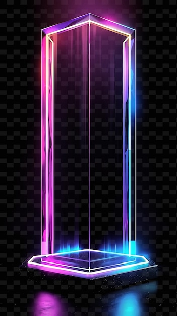 PNG Cyber Neon Futuristic Design EyeCatching Neon Sign Art dla reklamy i marketingu cyfrowego