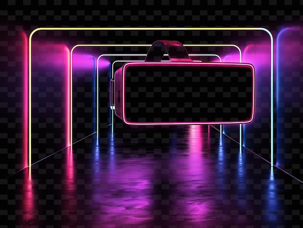 PNG Cyber Neon Futuristisch ontwerp EyeCatching Neon Sign Art voor reclame en digitale marketing