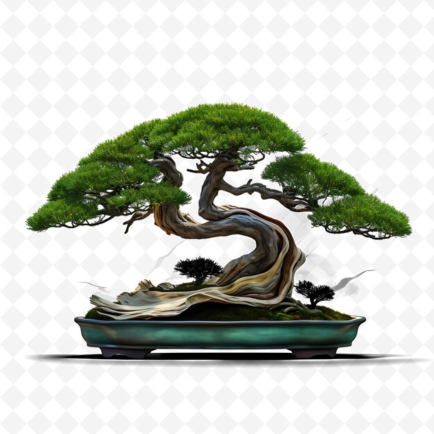 Png cypress bonsai tree metal pot scale like leaves moderne conce transparente diverse bomen decoratie