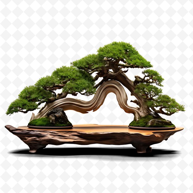 PSD png cipro bonsai albero teak pot scala come foglie sempreverde il trasparente diversi alberi decorazione