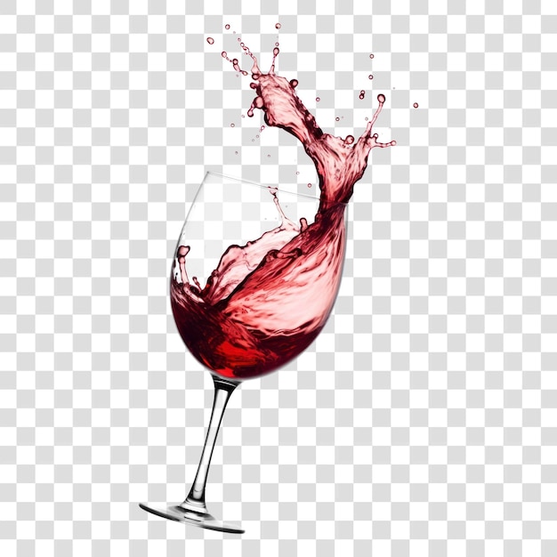 PNG Czerwone wino splash szkło elegancja