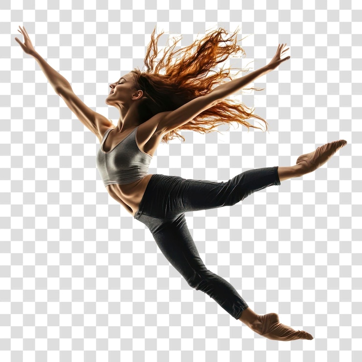 PSD png dancer female performance photography